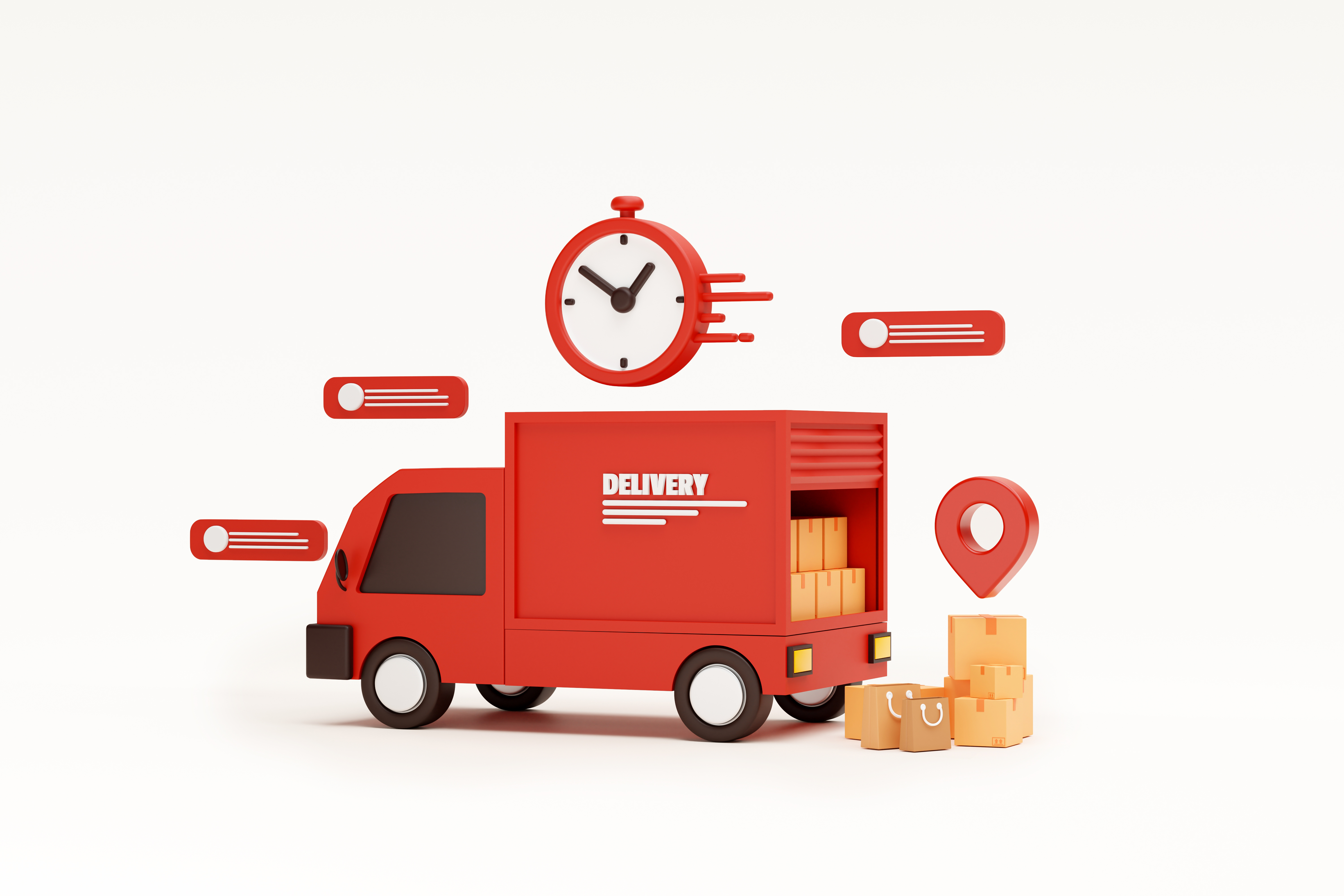 Delivery truck illustration